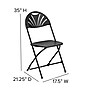 Flash Furniture HERCULES Series 800 lb. Capacity Plastic Fan Back Folding Chair 8/Pack (8LEL4BK)~#|#~sp155524447_sc7