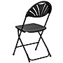Flash Furniture HERCULES Series 800 lb. Capacity Plastic Fan Back Folding Chair 8/Pack (8LEL4BK)~#|#~sp155524448_sc7