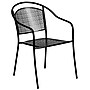 Flash Furniture Black Steel Patio Arm Chair (CO3BK)~#|#~sp155524648_sc7