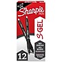Sharpie S-Gel Retractable Gel Pen, Medium Point, Black Ink, Dozen  (2096159)~#|#~sp155560498_sc7