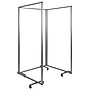 Flash Furniture Mobile Partition with Lockable Casters, 72"H x 36"W, Clear Acrylic (BRPTT013AC90183)~#|#~sp155704886_sc7