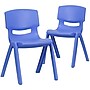 Flash Furniture Whitney Plastic Student Stackable Chair, Blue, 2/Pack (2YUYCX004BLUE)~#|#~sp155707134_sc7