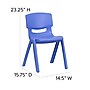 Flash Furniture Whitney Plastic Student Stackable Chair, Blue, 2/Pack (2YUYCX004BLUE)~#|#~sp155707141_sc7