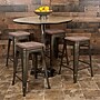 Flash Furniture Cierra Industrial Metal Counter Stool without Back, Gun Metal Gray, 4-Pieces/Pack (4ET31320W24GNR)~#|#~sp155707240_sc7