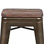 Flash Furniture Cierra Industrial Metal Counter Stool without Back, Gun Metal Gray, 4-Pieces/Pack (4ET31320W24GNR)~#|#~sp155707245_sc7