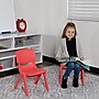 Flash Furniture Plastic School Chair with 10.5" Seat Height, Red, 2-Pieces (2YUYCX003RED)~#|#~sp155707321_sc7