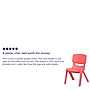 Flash Furniture Plastic School Chair with 10.5" Seat Height, Red, 2-Pieces (2YUYCX003RED)~#|#~sp155707324_sc7