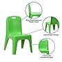 Flash Furniture Plastic School Chair with Carrying Handle and 11'' Seat Height, Green, 2-Pieces (2YUYCX011GREEN)~#|#~sp155708282_sc7