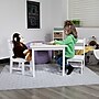Flash Furniture Kyndl Kids Square Activity Table Set, 20" x 24", White (TWWTCS1001WH)~#|#~sp155708305_sc7