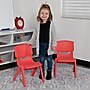 Flash Furniture Plastic School Chair with 10.5" Seat Height, Red, 2-Pieces (2YUYCX003RED)~#|#~sp155708327_sc7