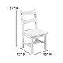 Flash Furniture Kyndl Kids Square Activity Table Set, 20" x 24", White (TWWTCS1001WH)~#|#~sp155708346_sc7