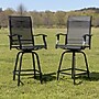 Flash Furniture Valerie All-Weather Textilene Swivel Patio Stools, Black, 2/Pack (2ETSWVLPTO30BK)~#|#~sp155708382_sc7