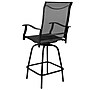 Flash Furniture Valerie All-Weather Textilene Swivel Patio Stools, Black, 2/Pack (2ETSWVLPTO30BK)~#|#~sp155708387_sc7