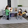 Flash Furniture Kyndl Kids Square Activity Table Set, 20" x 24", Gray (TWWTCS1001GRY)~#|#~sp155709999_sc7