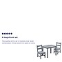 Flash Furniture Kyndl Kids Square Activity Table Set, 20" x 24", Gray (TWWTCS1001GRY)~#|#~sp155710002_sc7