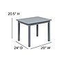 Flash Furniture Kyndl Kids Square Activity Table Set, 20" x 24", Gray (TWWTCS1001GRY)~#|#~sp155710007_sc7