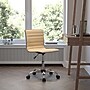 Flash Furniture Alan Armless Vinyl Swivel Low Back Task Office Chair, Tan/Chrome (DS512BTAN)~#|#~sp155711158_sc7