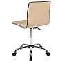 Flash Furniture Alan Armless Vinyl Swivel Low Back Task Office Chair, Tan/Chrome (DS512BTAN)~#|#~sp155711164_sc7