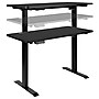 Flash Furniture Park 48"W Rectangular Adjustable Standing Electric Desk with Office Chair, Black/White (BLN2046512BBKWH)~#|#~sp155711437_sc7