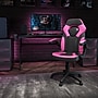 Flash Furniture X10 LeatherSoft Ergonomic Swivel Gaming Chair, Pink/Black (CH00095PK)~#|#~sp155712317_sc7