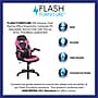 Flash Furniture X10 LeatherSoft Ergonomic Swivel Gaming Chair, Pink/Black (CH00095PK)~#|#~sp155712411_sc7