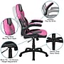 Flash Furniture X10 LeatherSoft Ergonomic Swivel Gaming Chair, Pink/Black (CH00095PK)~#|#~sp155712500_sc7