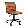 Flash Furniture Alan Armless Vinyl Swivel Low Back Task Office Chair, Brown/Black (DS512BBRBK)~#|#~sp155712626_sc7