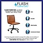 Flash Furniture Alan Armless Vinyl Swivel Low Back Task Office Chair, Brown/Black (DS512BBRBK)~#|#~sp155712630_sc7