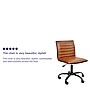 Flash Furniture Alan Armless Vinyl Swivel Low Back Task Office Chair, Brown/Black (DS512BBRBK)~#|#~sp155712633_sc7