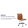 Flash Furniture Alan Armless Vinyl Swivel Low Back Task Office Chair, Brown/Chrome (DS512BBR)~#|#~sp155712705_sc7