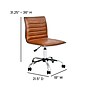 Flash Furniture Alan Armless Vinyl Swivel Low Back Task Office Chair, Brown/Chrome (DS512BBR)~#|#~sp155712707_sc7