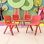 Flash Furniture Whitney Plastic Student Stackable Chair, Red, 4 Pack (4YUYCX4004RED)~#|#~sp155712938_sc7