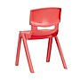 Flash Furniture Whitney Plastic Student Stackable Chair, Red, 4 Pack (4YUYCX4004RED)~#|#~sp155712946_sc7
