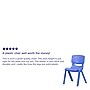 Flash Furniture Whitney Plastic Student Stackable Chair, Blue, 4 Pack (4YUYCX4005BLUE)~#|#~sp155712954_sc7