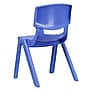 Flash Furniture Whitney Plastic Student Stackable Chair, Blue, 4 Pack (4YUYCX4005BLUE)~#|#~sp155712957_sc7