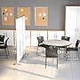Flash Furniture Mobile Magnetic Whiteboard Partition with Lockable Casters, 72"H x 24"W (BRPTT0013M60183)~#|#~sp155714052_sc7