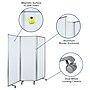 Flash Furniture Mobile Magnetic Whiteboard Partition with Lockable Casters, 72"H x 24"W (BRPTT0013M60183)~#|#~sp155714054_sc7