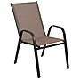 Flash Furniture Brazos Series Outdoor Stack Chair, Brown, 5-Pieces (5JJ303CB)~#|#~sp155714123_sc7