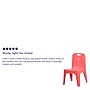 Flash Furniture Plastic School Chair with Carrying Handle and 11'' Seat Height, Red, 4-Pieces (4YUYCX4011RED)~#|#~sp155714156_sc7