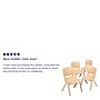 Flash Furniture Plastic School Chair with 10.5" Seat Height, Natural, 4-Pieces (4YUYCX4003NAT)~#|#~sp155714179_sc7