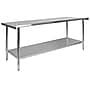 Flash Furniture Prep Table, 72"W x 30"D (NHWT3072BSP)~#|#~sp155715370_sc7