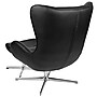 Flash Furniture LeatherSoft Swivel Wing Chair with Ottoman, Black (ZBWINGCHOTBKLEA)~#|#~sp155715412_sc7