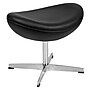 Flash Furniture LeatherSoft Swivel Wing Chair with Ottoman, Black (ZBWINGCHOTBKLEA)~#|#~sp155715414_sc7