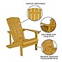 Flash Furniture Charlestown All-Weather Poly Resin Wood Adirondack Chairs, Yellow, 2/Pack (2JJC14501YLW)~#|#~sp155715548_sc7