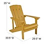 Flash Furniture Charlestown All-Weather Poly Resin Wood Adirondack Chairs, Yellow, 2/Pack (2JJC14501YLW)~#|#~sp155715549_sc7