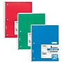 Mead 3-Subject Notebooks, Wide Ruled, 120 Sheets, Assorted Colors, 6/Bundle (MEA05746-6)~#|#~sp160102008_sc7