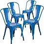Flash Furniture Colorful Restaurant Chair, Blue, 4 Pack (4CH31230BL)~#|#~sp160200066_sc7