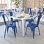 Flash Furniture Colorful Restaurant Chair, Blue, 4 Pack (4CH31230BL)~#|#~sp160200075_sc7
