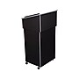 Oklahoma Sound Combo 47.5" Portable Lectern, Black/Charcoal (22-112-BK)~#|#~sp160718458_sc7