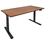 Mount-It! 55" W Electric Adjustable Standing Desk, Hazelnut Brown/Black (MI-18065)~#|#~sp161382663_sc7